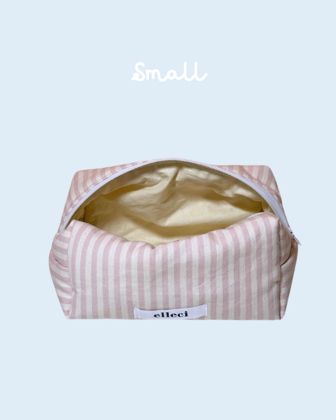 Beauty-case Small Righe Rosa