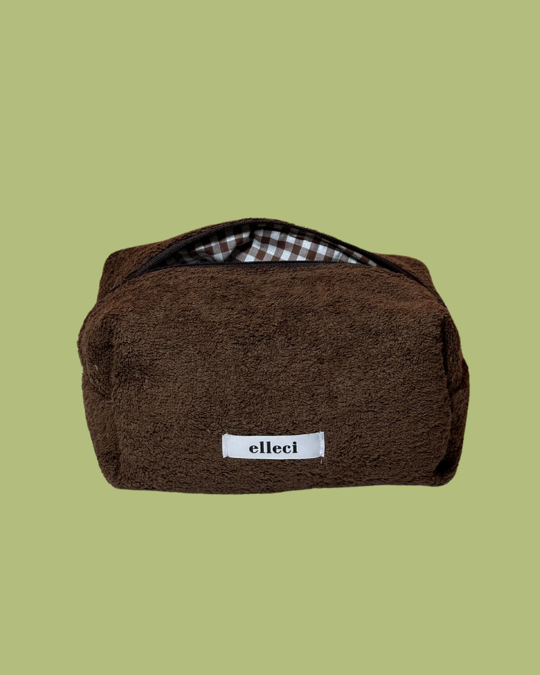 Beauty-case Medium Spugna Marrone
