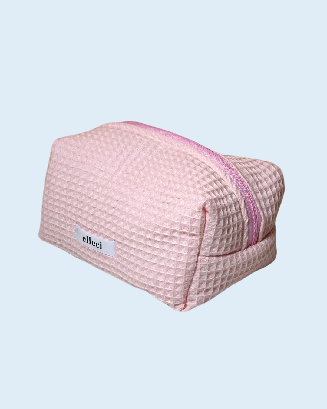 Beauty-case Medium Nido d'ape Rosa + Vichy rosa