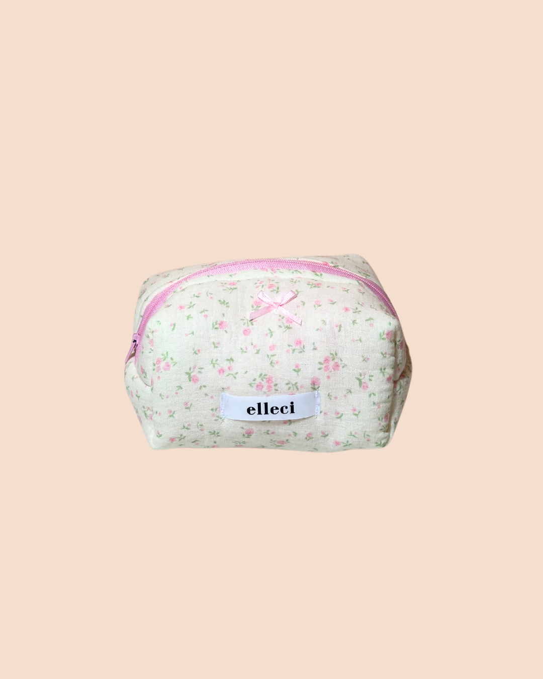 Mini beauty case in Muslin Rose Small
