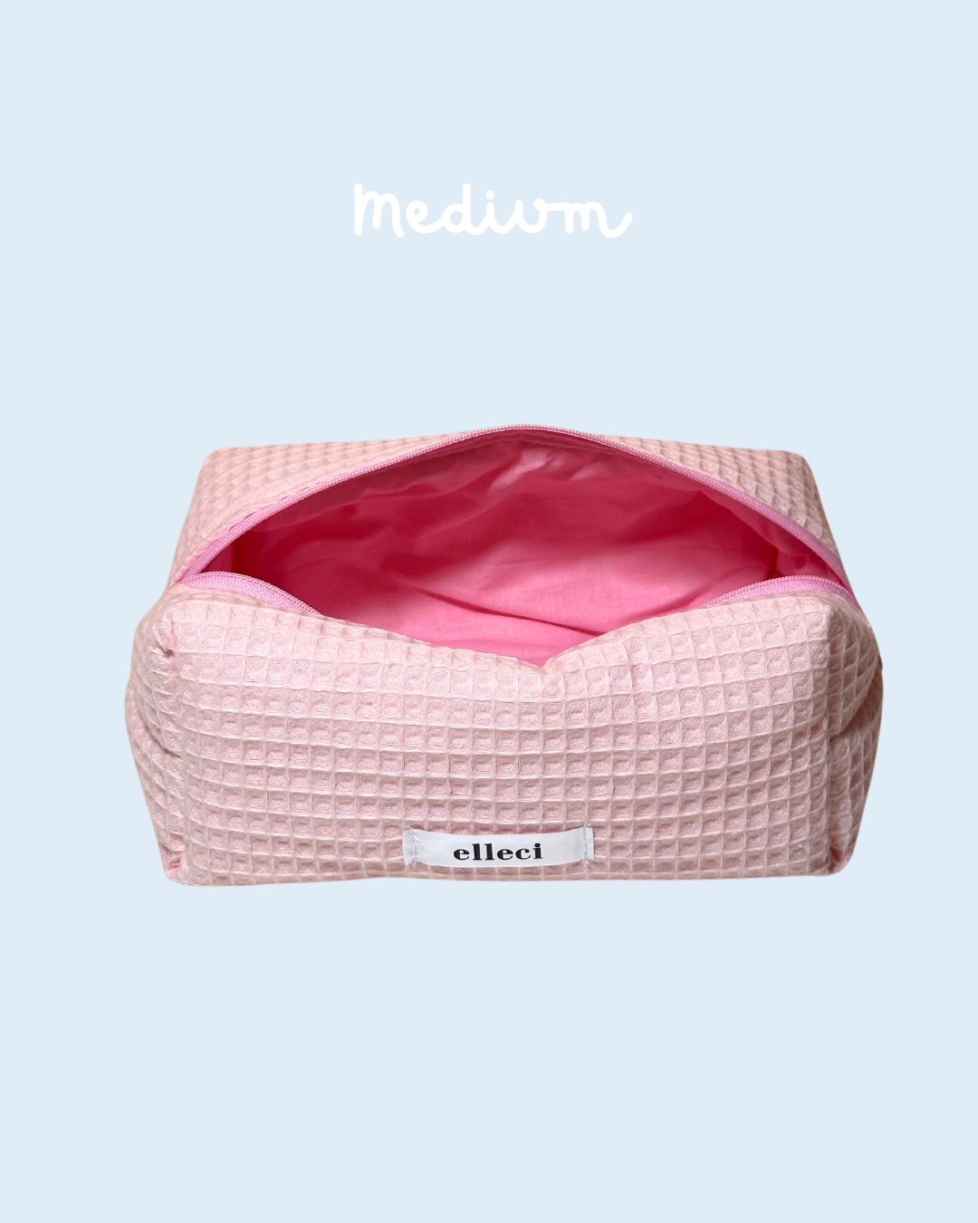 Beauty case Medium Honeycomb Pink + Pink