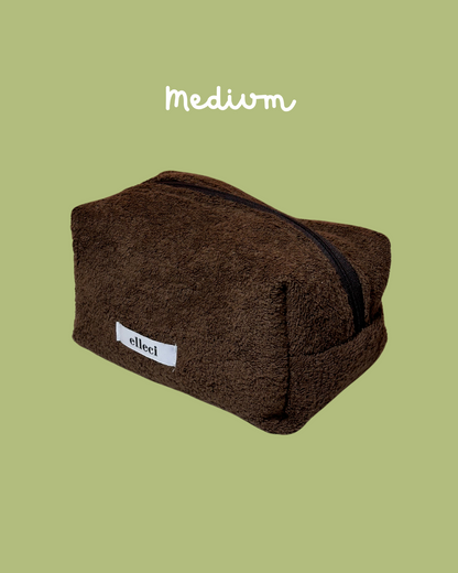 Beauty-case Medium Spugna Marrone