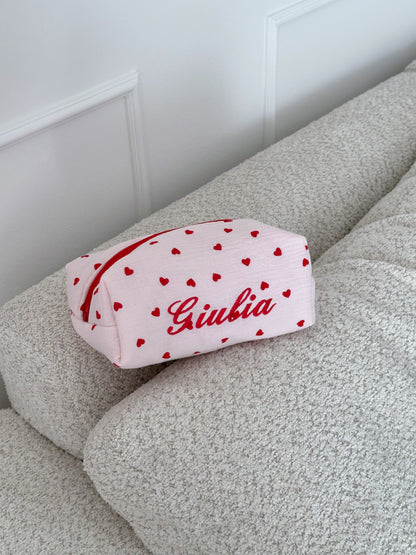 Beauty-case con Ricamo Personalizzato