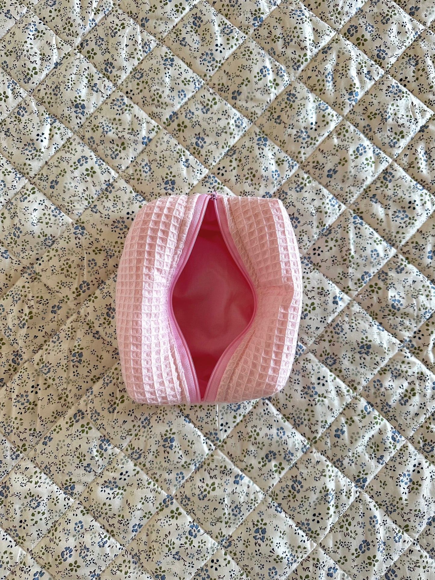 Beauty-case Small Nido d'ape rosa