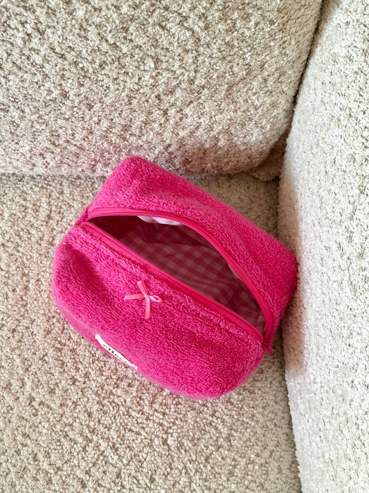 Beauty-case Small Spugna classica Fucsia