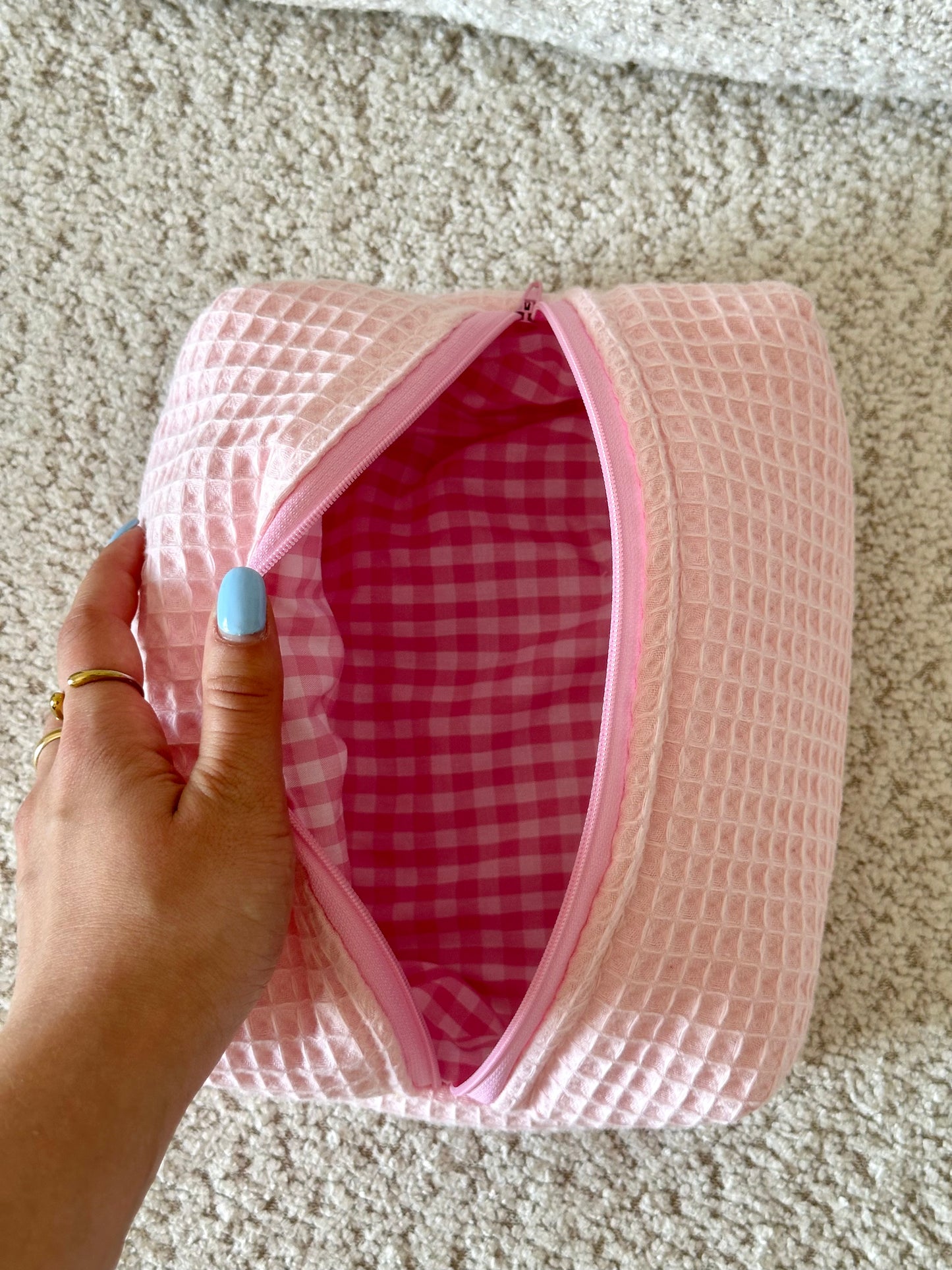Beauty-case Medium nido d’ape Rosa