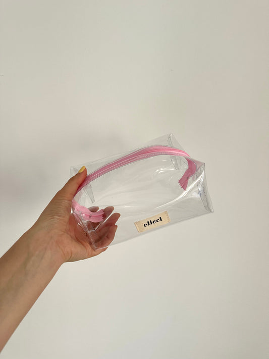 Beauty-case Small Jelly zip rosa
