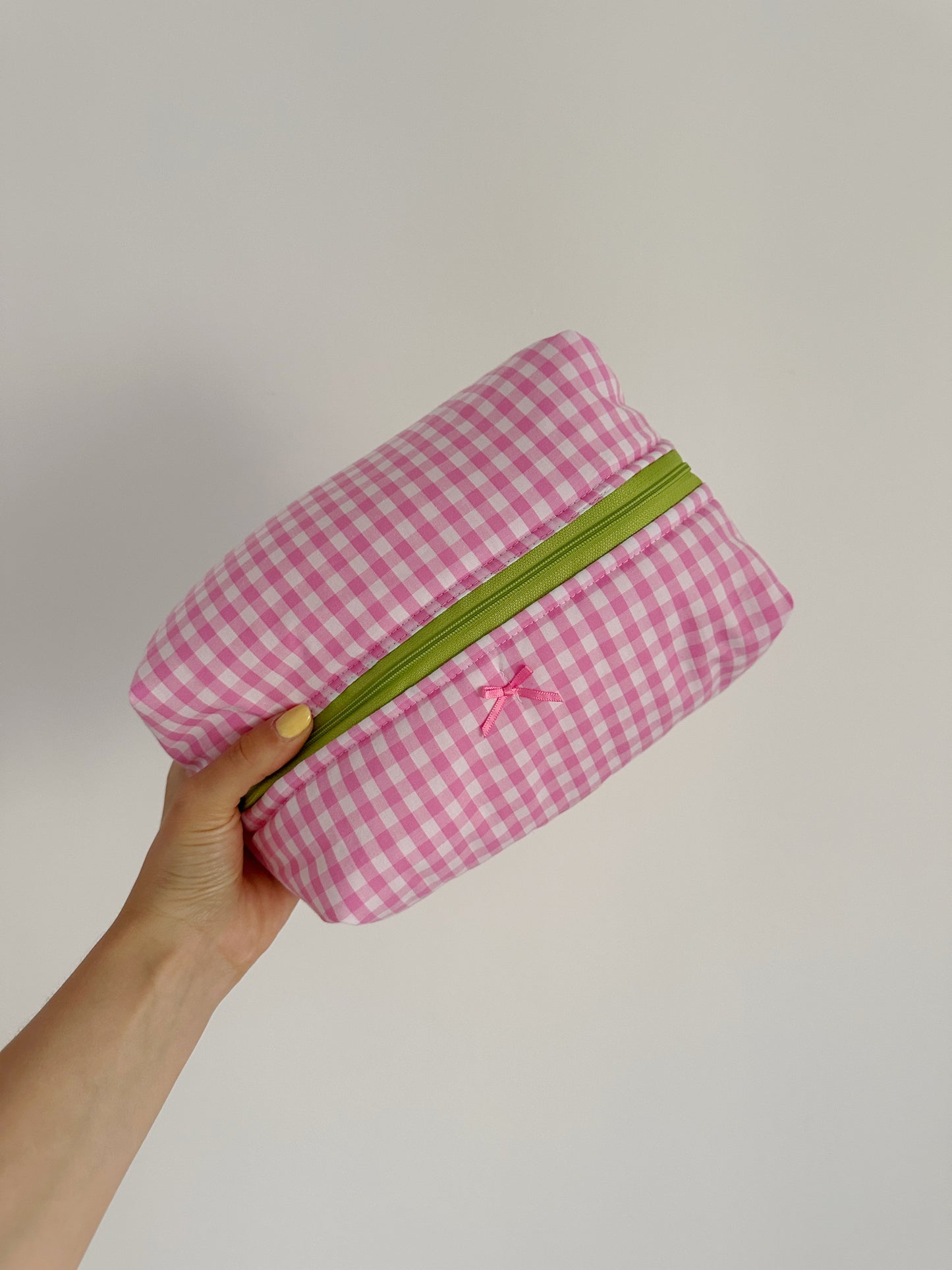 Beauty-case Medium Vichy Rosa + Verde