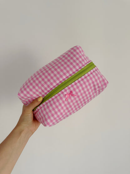 Beauty-case Medium Vichy Rosa + Verde